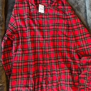 J. Crew Vibrant Red Plaid Shirt